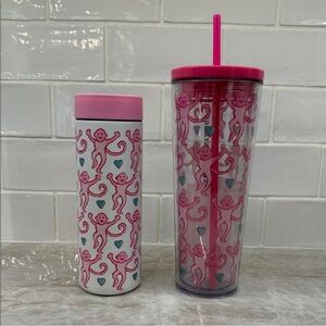 Roller Rabbit + Starbucks Pink Cups